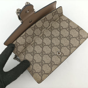 Secondhand Gucci Dionysus Brown×Beige PVC coated canvas×suede 476432 shoulderbag | stylenewstar