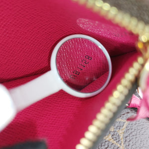 Pre-owned Louis Vuitton Pochette Weekend brown×Fuchsia Pink Monogram Canvas M62456 shoulderbag | stylenewstar