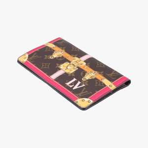Pre-owned Louis Vuitton Pochette Weekend brown×Fuchsia Pink Monogram Canvas M62456 shoulderbag | stylenewstar
