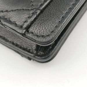 Pre-owned Yves Saint Laurent Gaby Micro Black Leather 685212 shoulderbag | stylenewstar