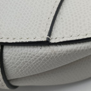 Pre-owned Christian Dior Saddle White Leather  handbag | stylenewstar