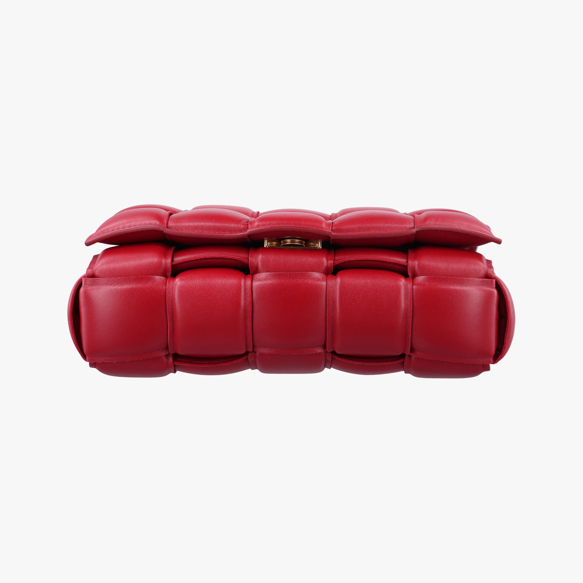 Secondhand Bottega Veneta Padded CASSETTE Red lambskin  shoulderbag | stylenewstar