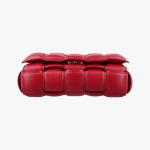 Secondhand Bottega Veneta Padded CASSETTE Red lambskin  shoulderbag | stylenewstar