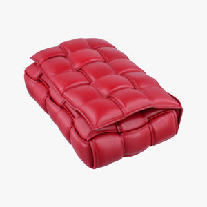 Secondhand Bottega Veneta Padded CASSETTE Red lambskin  shoulderbag | stylenewstar