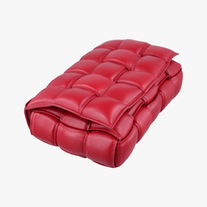 Secondhand Bottega Veneta Padded CASSETTE Red lambskin  shoulderbag | stylenewstar