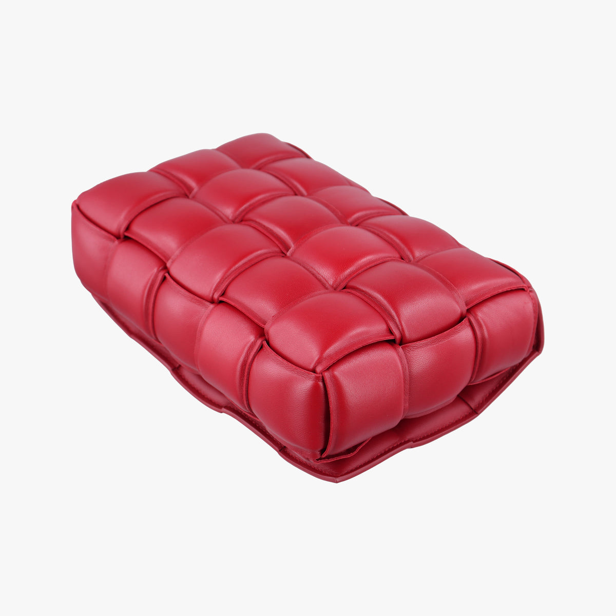 Secondhand Bottega Veneta Padded CASSETTE Red lambskin  shoulderbag | stylenewstar