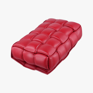 Secondhand Bottega Veneta Padded CASSETTE Red lambskin  shoulderbag | stylenewstar