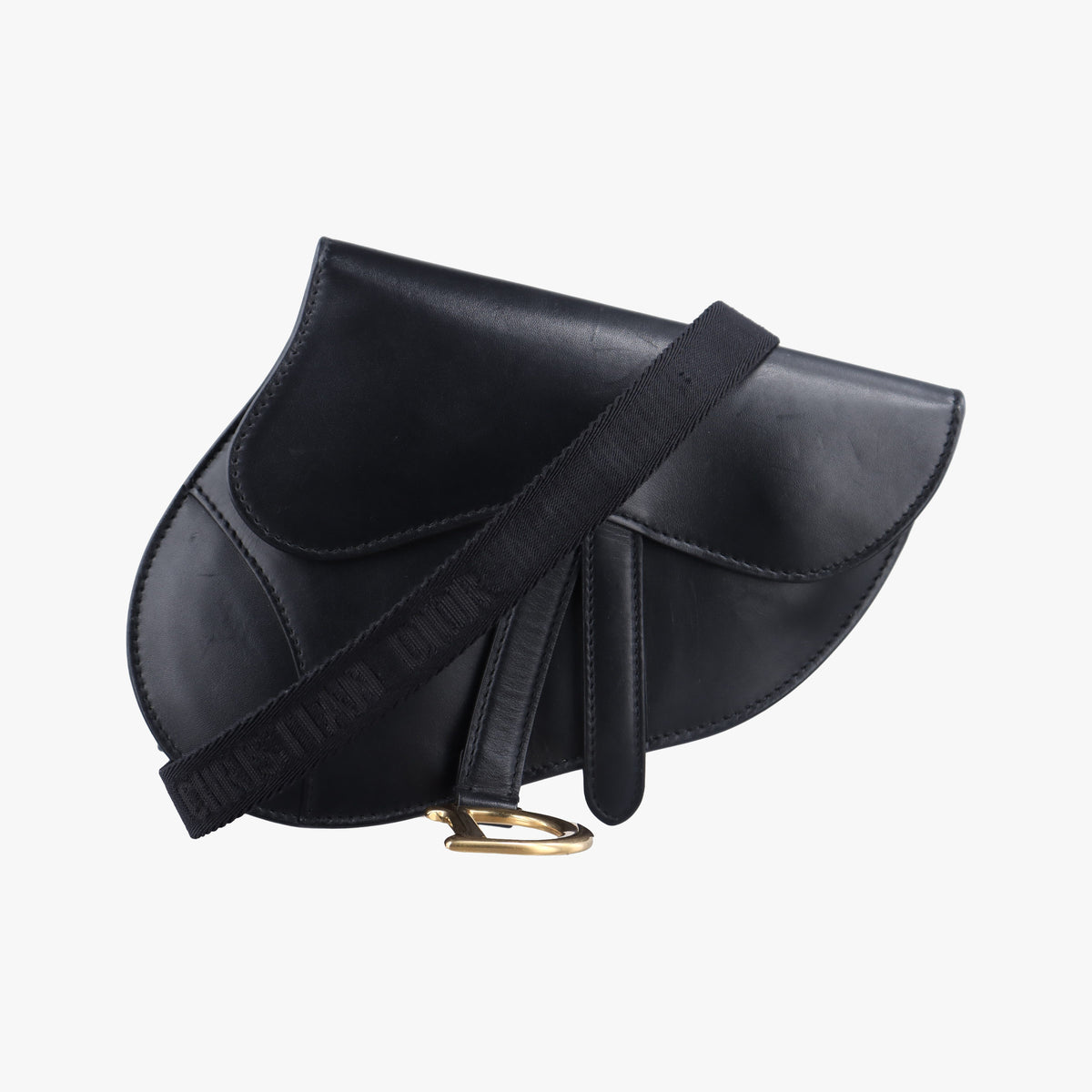 Vintage Christian Dior saddle Black leather  bum bag/waist bag | stylenewstar