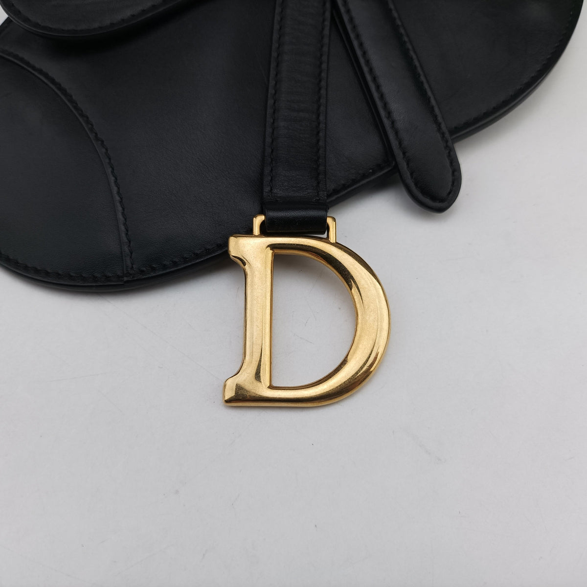 Vintage Christian Dior saddle Black leather  bum bag/waist bag | stylenewstar