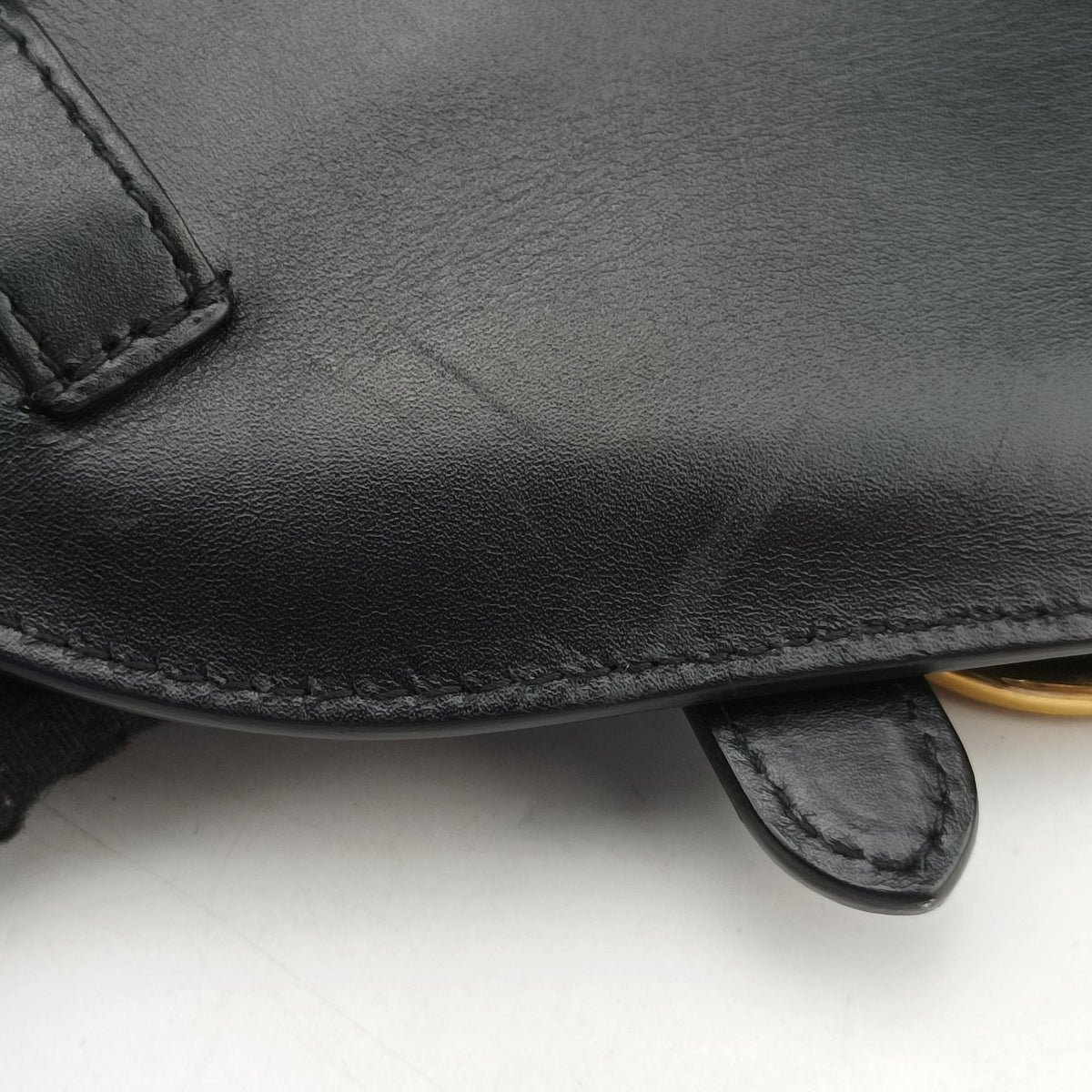 Vintage Christian Dior saddle Black leather  bum bag/waist bag | stylenewstar