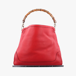 Vintage Gucci Bamboo Red Leather 282315 shoulderbag | stylenewstar