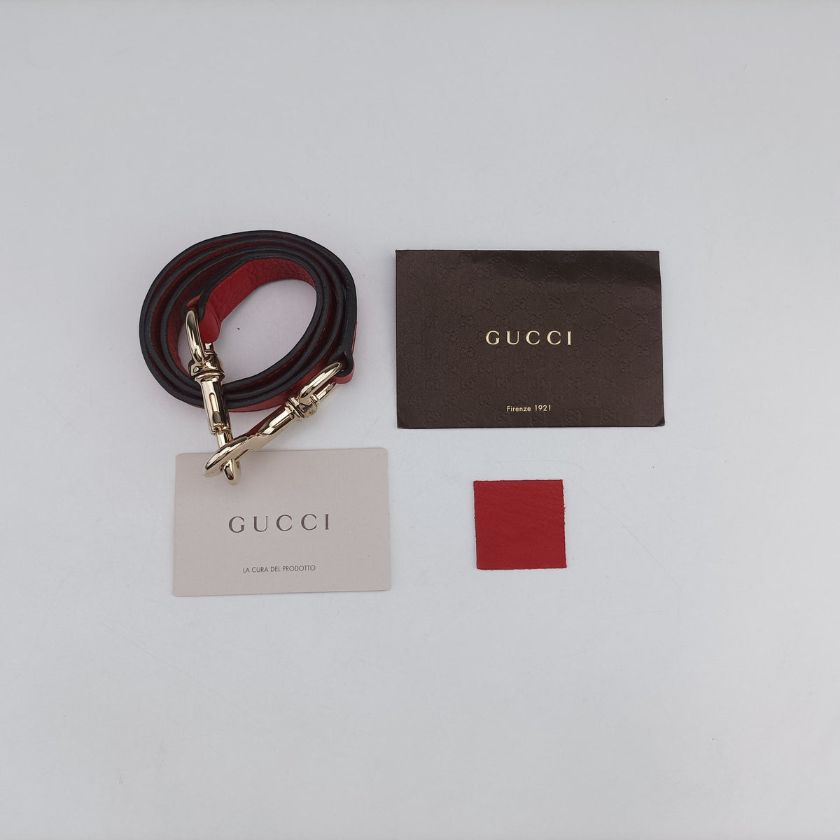 Vintage Gucci Bamboo Red Leather 282315 shoulderbag | stylenewstar