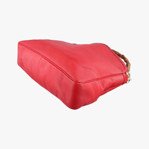 Vintage Gucci Bamboo Red Leather 282315 shoulderbag | stylenewstar