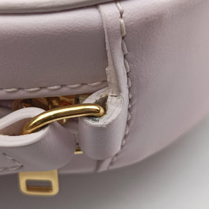 Pre-owned Celine Oval Purse Cuir Triomphe Pink Leather  shoulderbag | stylenewstar