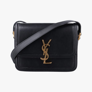 Pre-owned Yves Saint Laurent Solferino Black Leather 634306 shoulderbag | stylenewstar