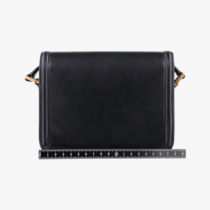 Pre-owned Yves Saint Laurent Solferino Black Leather 634306 shoulderbag | stylenewstar