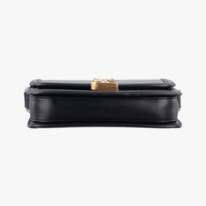 Pre-owned Yves Saint Laurent Solferino Black Leather 634306 shoulderbag | stylenewstar