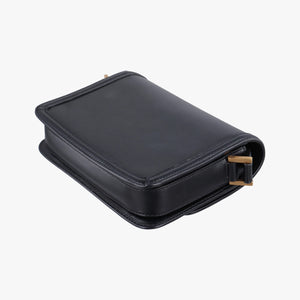 Pre-owned Yves Saint Laurent Solferino Black Leather 634306 shoulderbag | stylenewstar