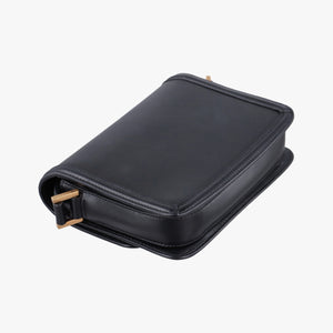 Pre-owned Yves Saint Laurent Solferino Black Leather 634306 shoulderbag | stylenewstar