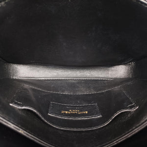 Pre-owned Yves Saint Laurent Solferino Black Leather 634306 shoulderbag | stylenewstar