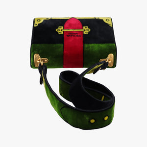Pre-owned Prada Cahier Multicolour velour 1BD075 shoulderbag | stylenewstar