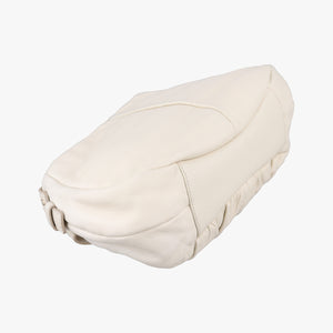 Pre-owned Yves Saint Laurent Saharienne White Leather 139268 shoulderbag | stylenewstar