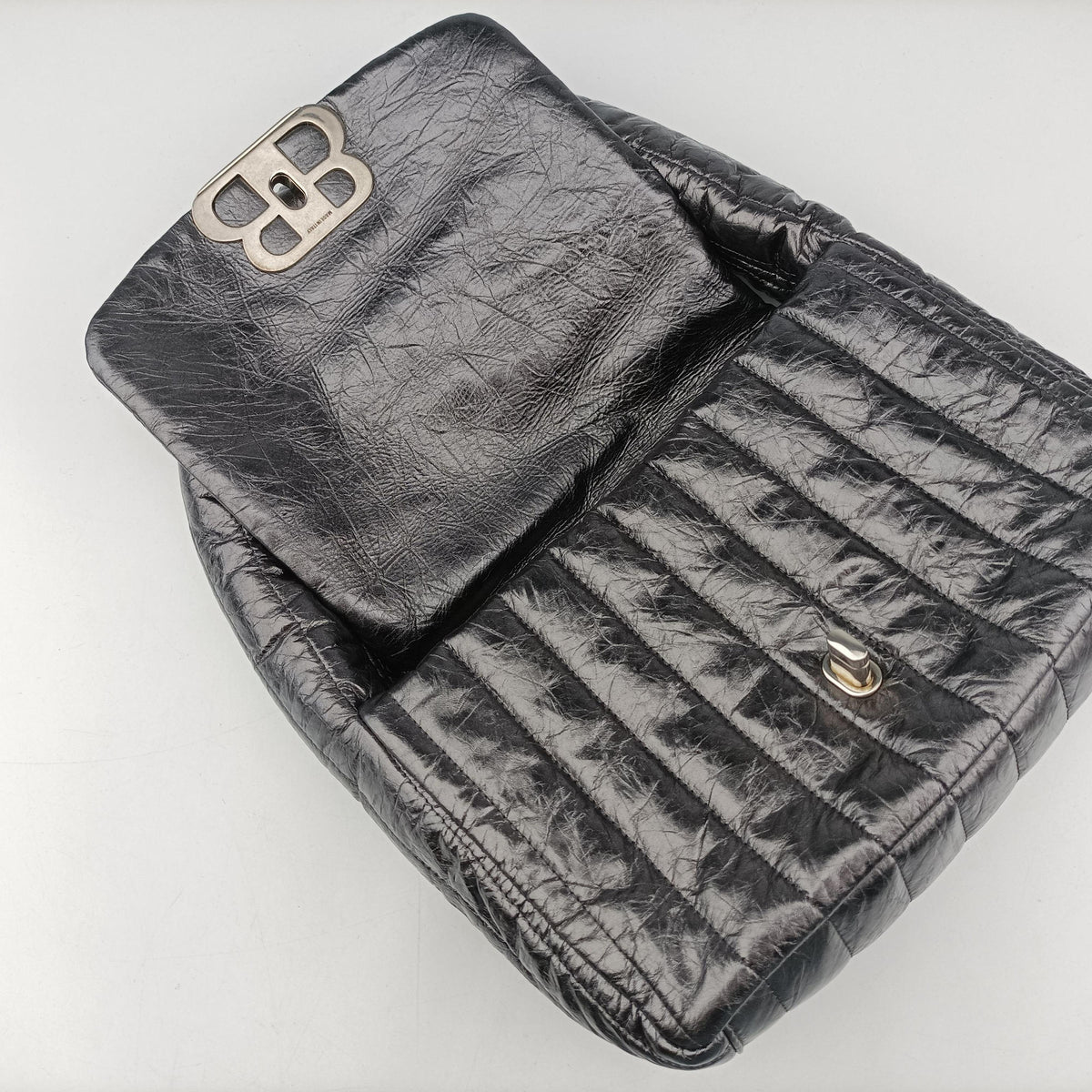 Pre-owned Balenciaga Monaco Small STEEL GREY Calf 787896 shoulderbag | stylenewstar
