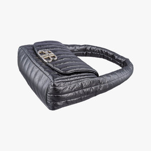 Pre-owned Balenciaga Monaco Small STEEL GREY Calf 787896 shoulderbag | stylenewstar