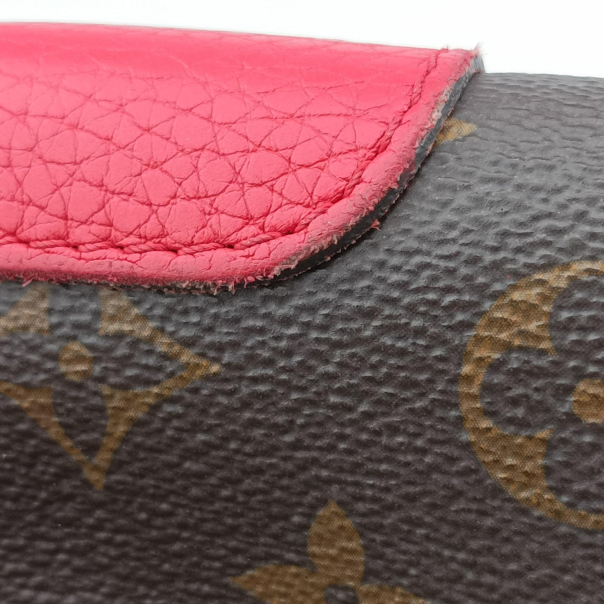 Pre-owned Louis Vuitton RETIRO PM brown×CERISE Monogram Canvas×calf leather M40546 shoulderbag | stylenewstar
