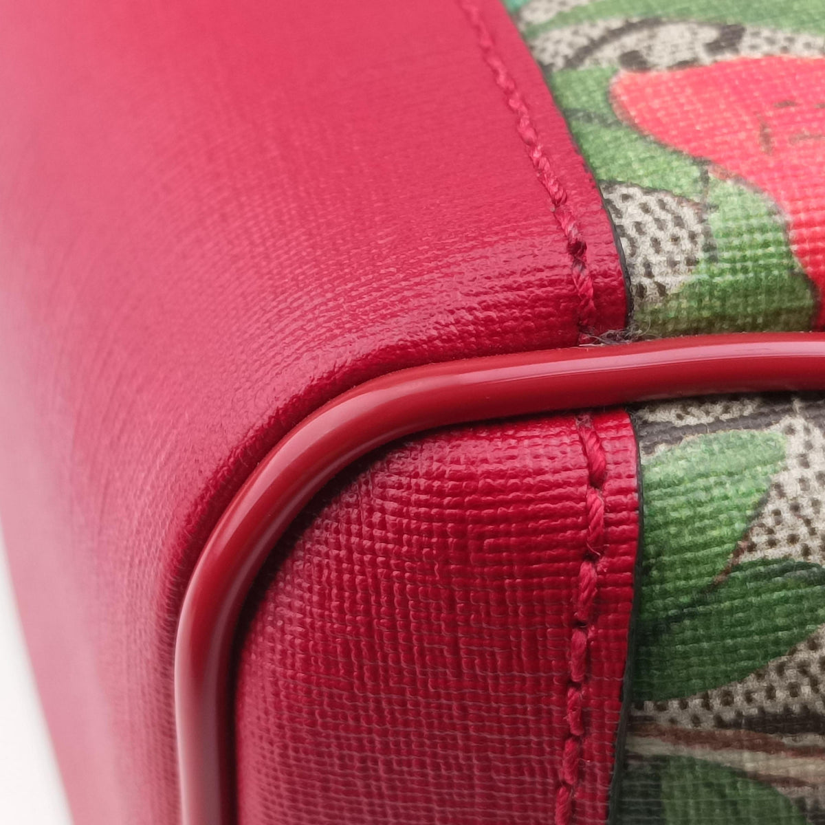 Pre-owned Gucci GG Supreme Tian beige×Multicolour PVC coated canvas×Leather 427042 backpack/rucksack | stylenewstar