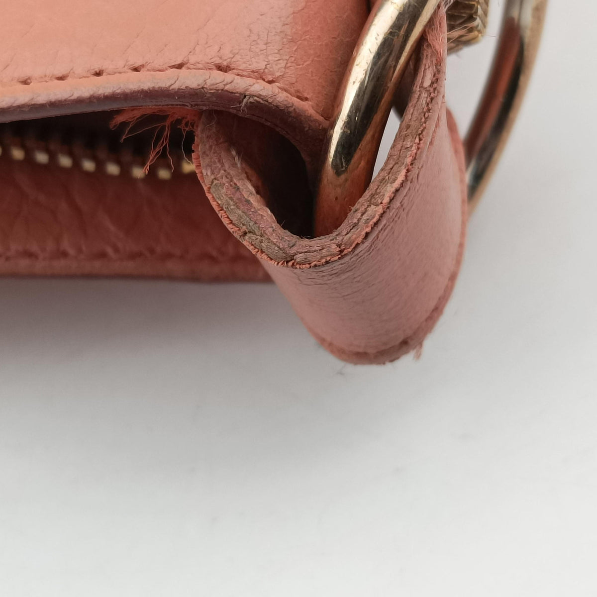Pre-owned Balenciaga The First Orange Pink lambskin  shoulderbag | stylenewstar