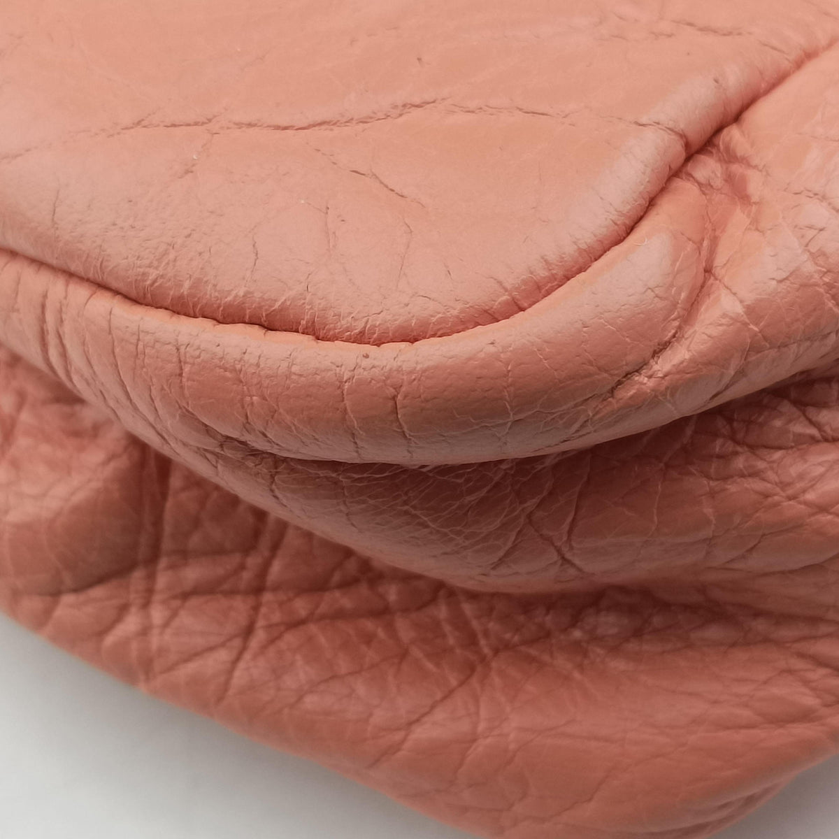 Pre-owned Balenciaga The First Orange Pink lambskin  shoulderbag | stylenewstar