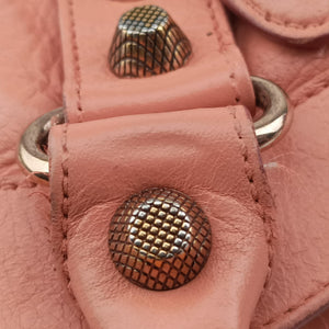 Pre-owned Balenciaga The First Orange Pink lambskin  shoulderbag | stylenewstar