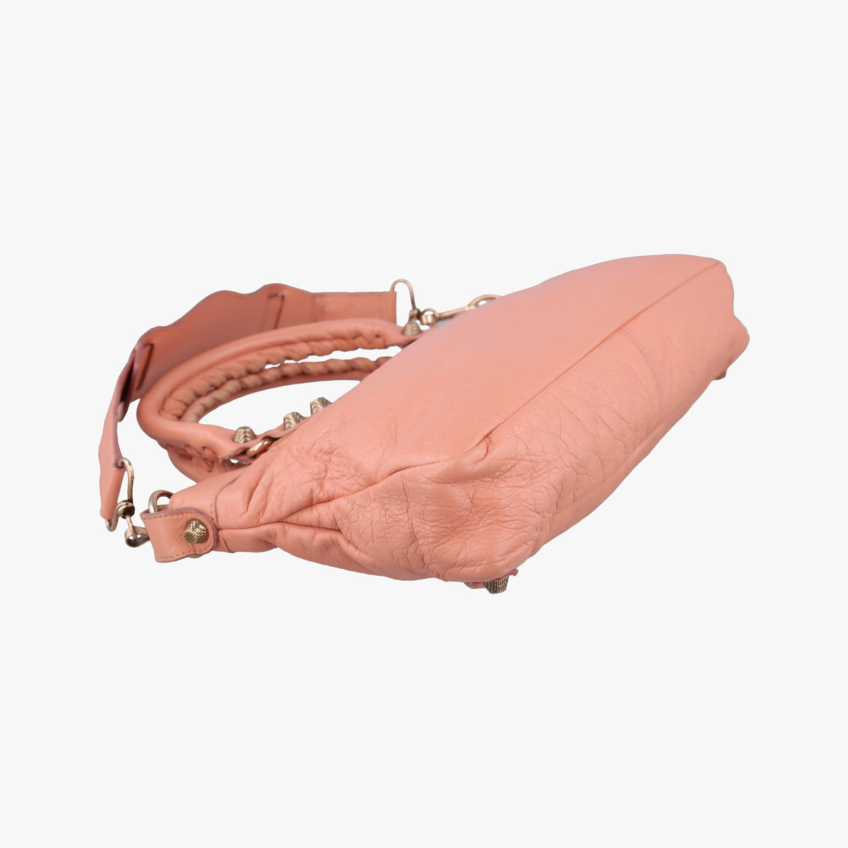 Pre-owned Balenciaga The First Orange Pink lambskin  shoulderbag | stylenewstar