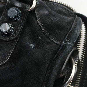 Vintage Balenciaga Classic City Mini Black Suede  shoulderbag | stylenewstar