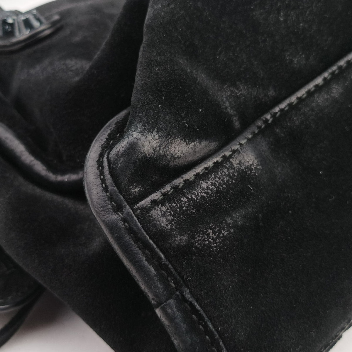 Vintage Balenciaga Classic City Mini Black Suede  shoulderbag | stylenewstar