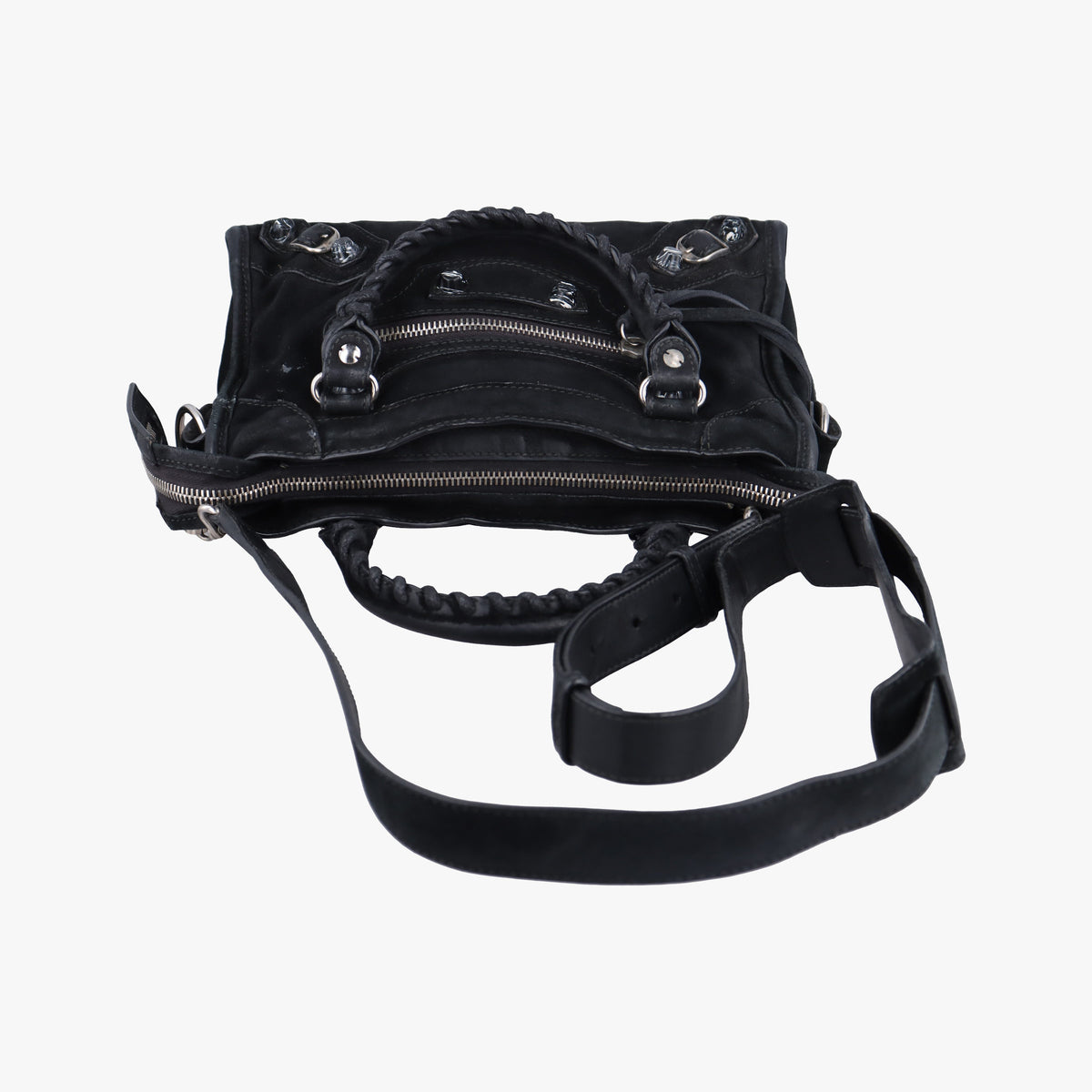 Vintage Balenciaga Classic City Mini Black Suede  shoulderbag | stylenewstar