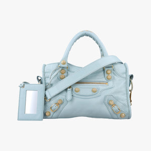 Vintage Balenciaga Classic City Blue Lambskin  shoulderbag | stylenewstar