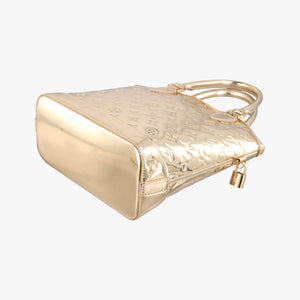 Pre-owned Louis Vuitton Lockit dore Monogram Miroir M95450 handbag | stylenewstar