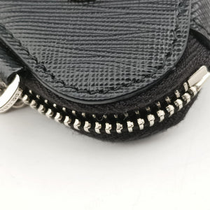 Secondhand Prada Triangle Logo Mini Black SAFFIANO Leather 1NR015 shoulderbag | stylenewstar