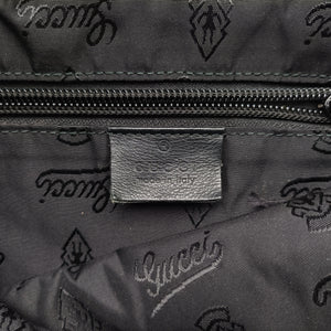 Pre-owned Gucci Guccissima messenger Black Leather 201446 shoulderbag | stylenewstar