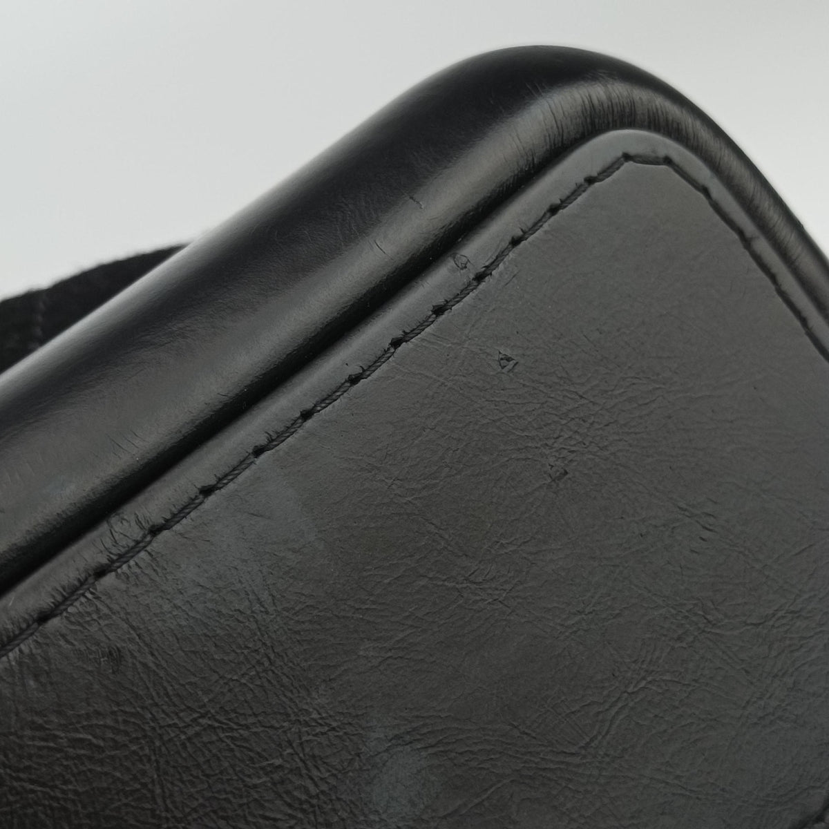 Vintage Chanel GABRIELLE  print Black Suede ×Leather  shoulderbag | stylenewstar