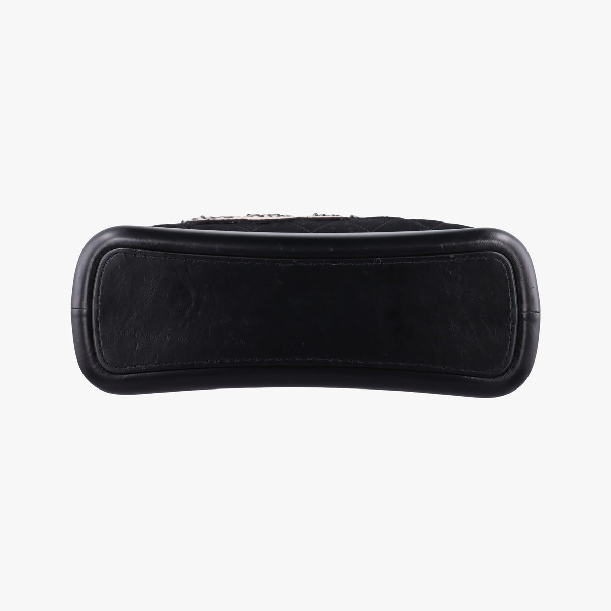 Vintage Chanel GABRIELLE  print Black Suede ×Leather  shoulderbag | stylenewstar