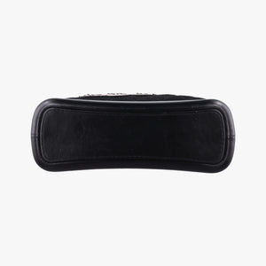 Vintage Chanel GABRIELLE  print Black Suede ×Leather  shoulderbag | stylenewstar