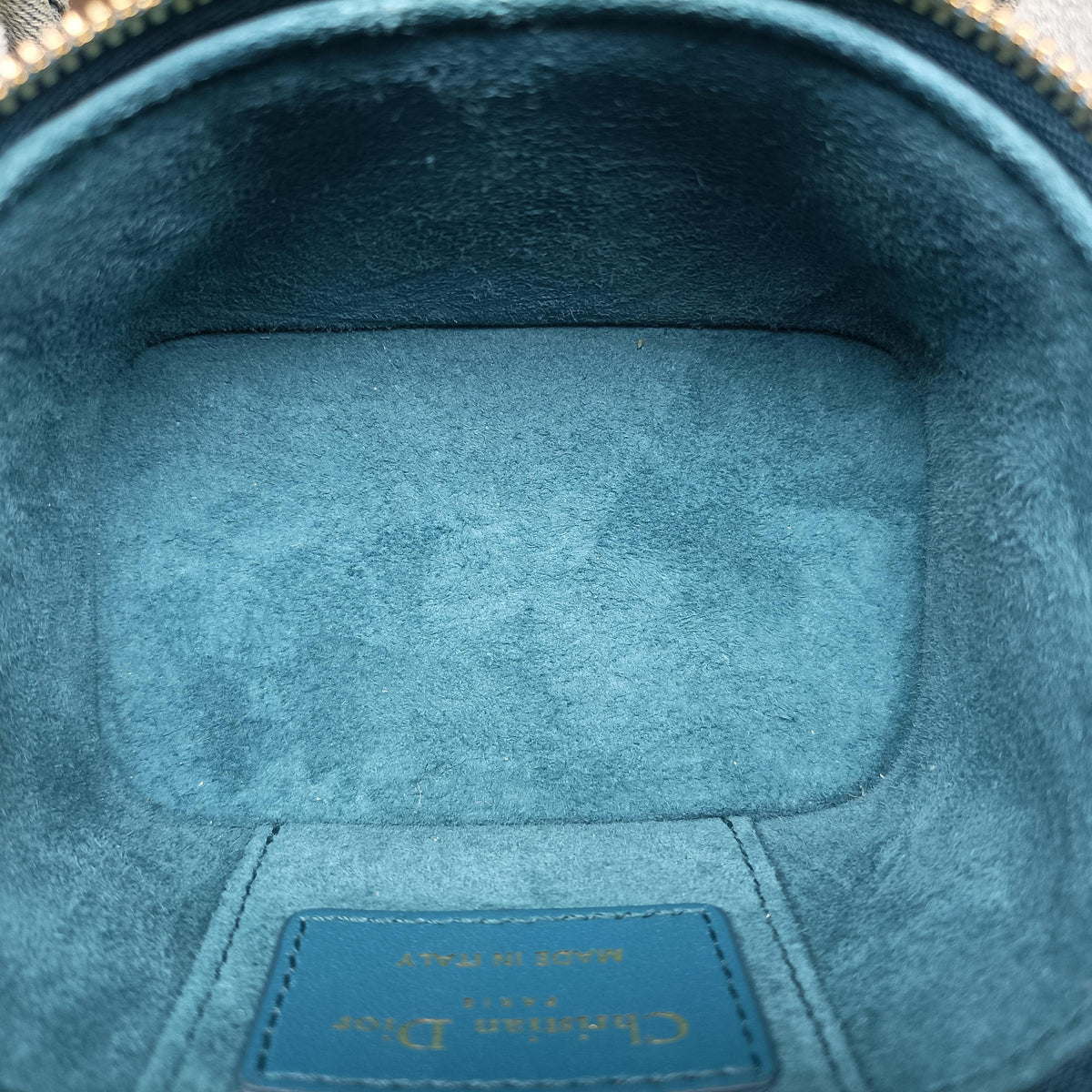 Secondhand Christian Dior Lady Dior micro vanity Blue lambskin  shoulderbag | stylenewstar