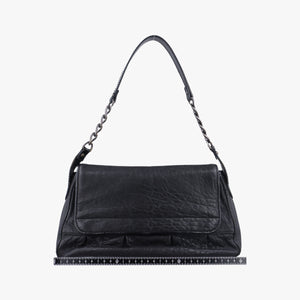 Pre-owned Fendi B bis Black Leather 8BR551 shoulderbag | stylenewstar