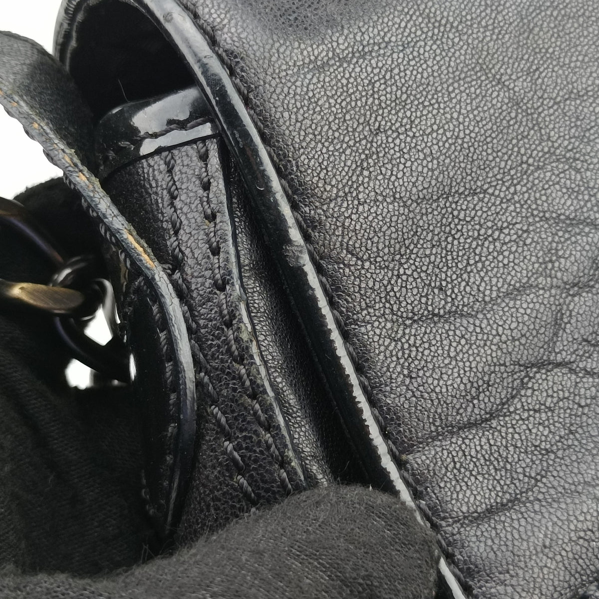 Pre-owned Fendi B bis Black Leather 8BR551 shoulderbag | stylenewstar