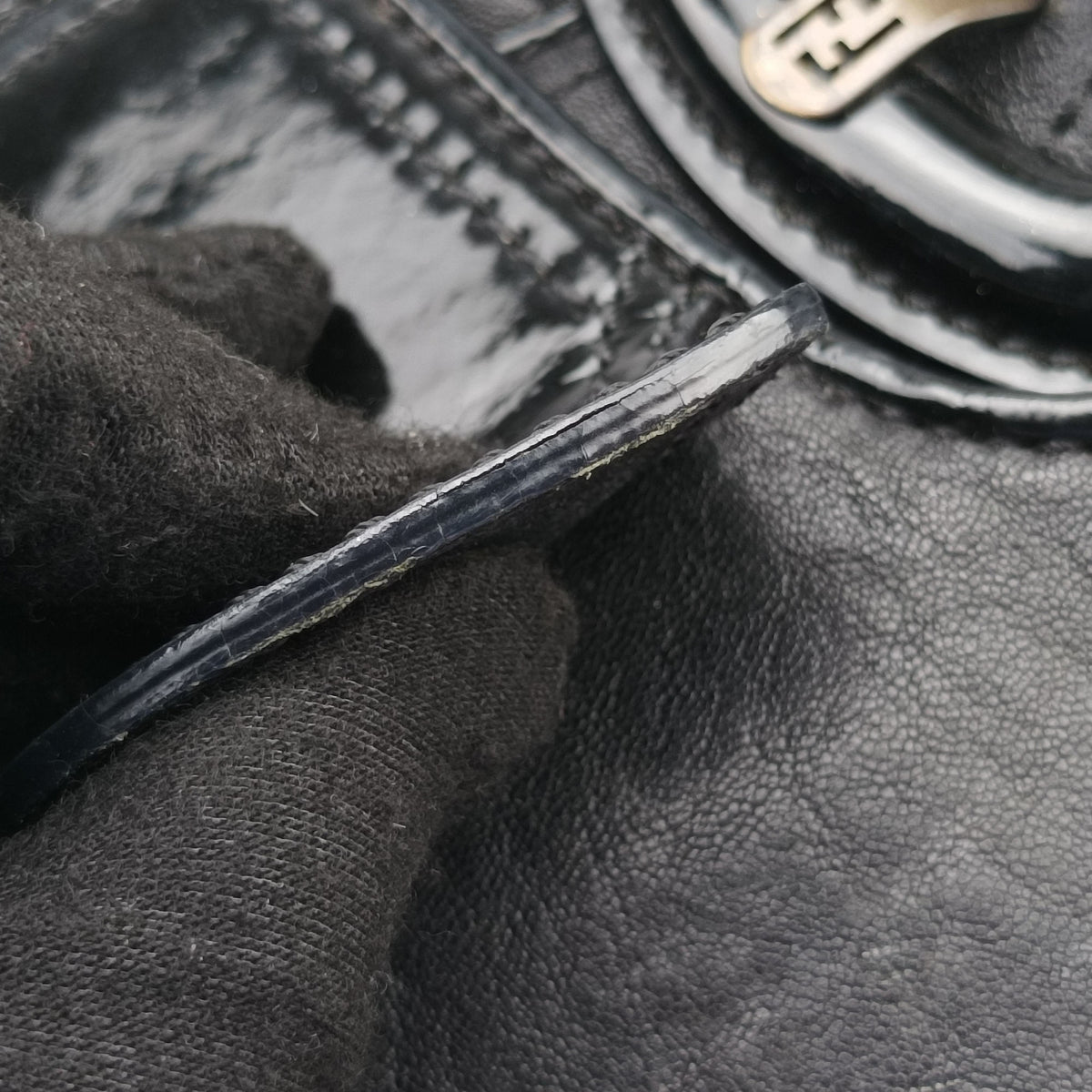 Pre-owned Fendi B bis Black Leather 8BR551 shoulderbag | stylenewstar