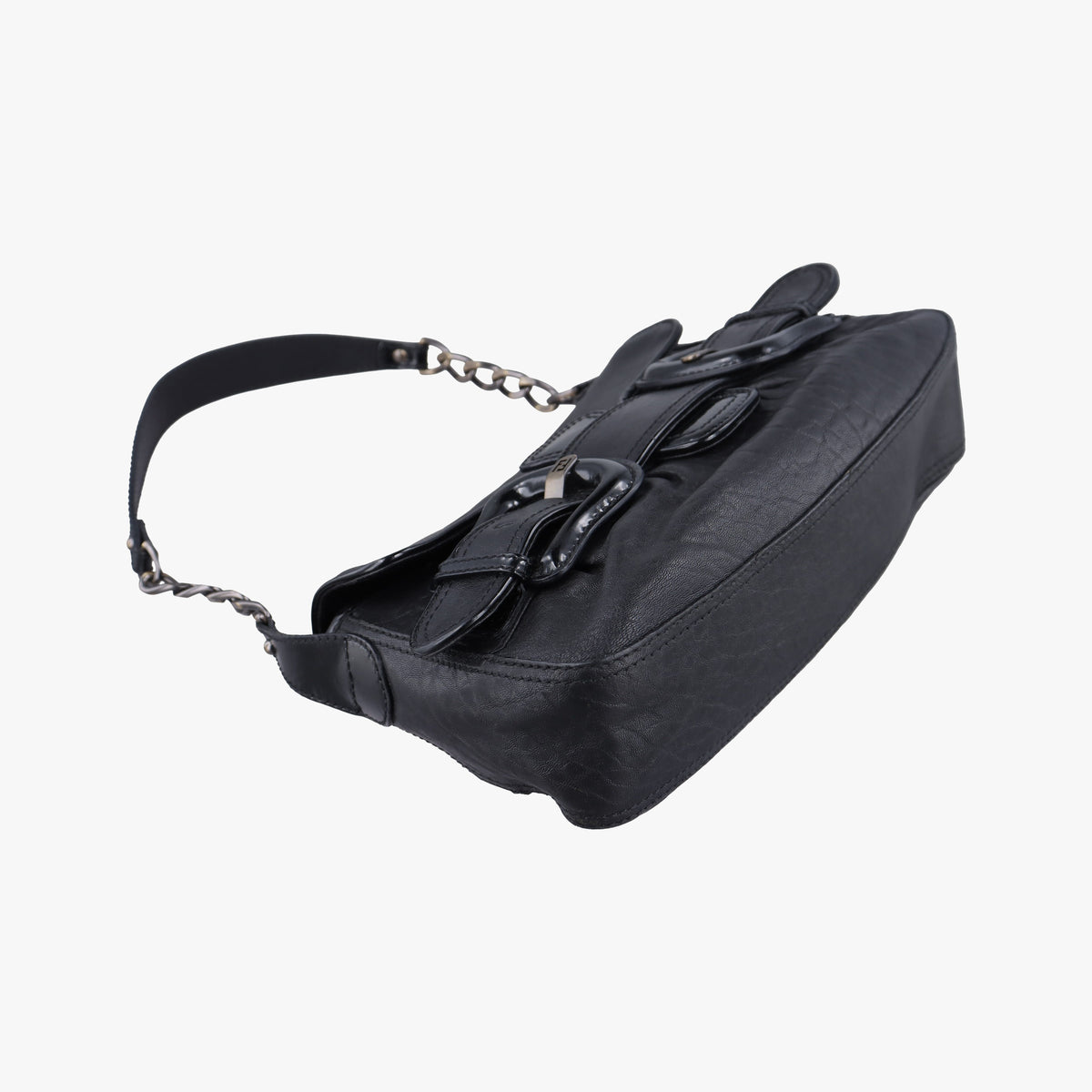 Pre-owned Fendi B bis Black Leather 8BR551 shoulderbag | stylenewstar