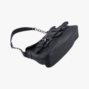 Pre-owned Fendi B bis Black Leather 8BR551 shoulderbag | stylenewstar